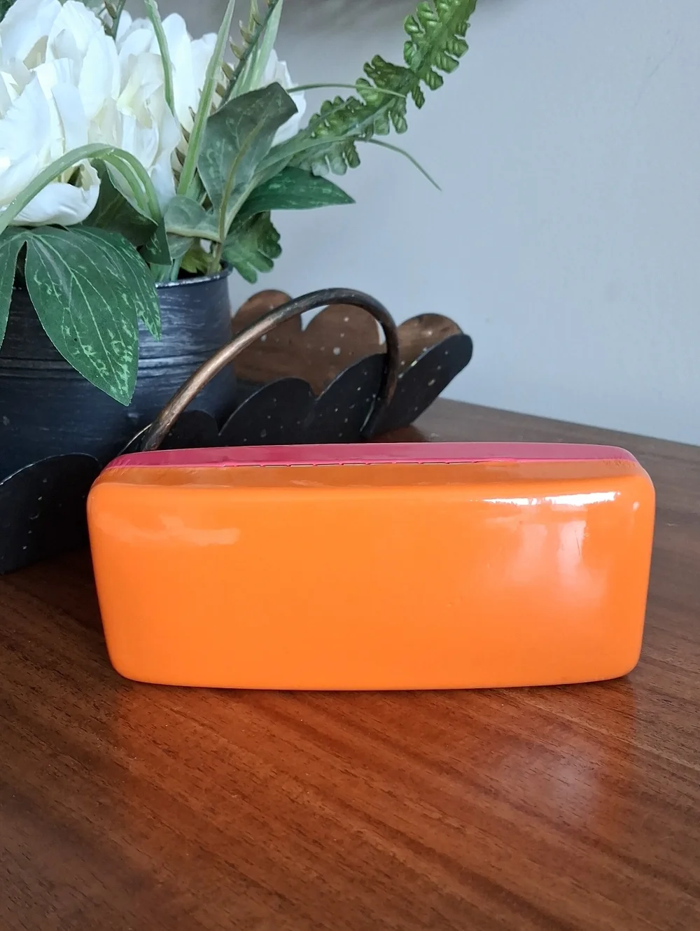 Kate Spade New York Pink Orange Hard Shell Sunglasses Case